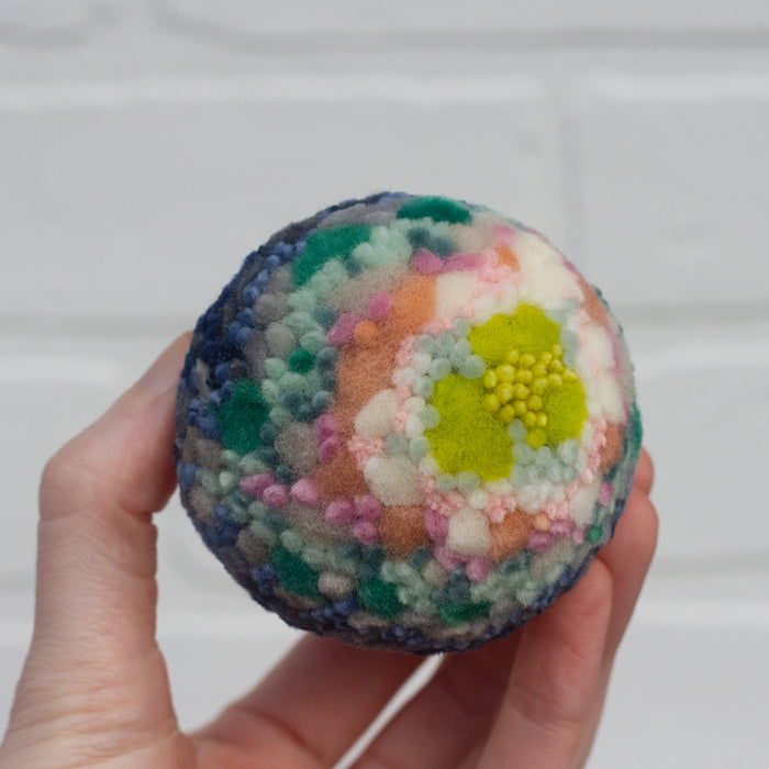 Mini Puff Sculpture | Chartreuse Pop