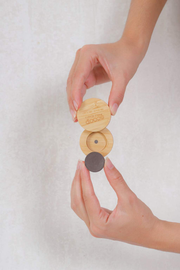 Mini Round Individual Bamboo Compact - Scoop Whole Beauty - palette