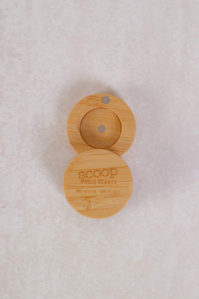 Mini Round Individual Bamboo Compact - Scoop Whole Beauty - palette