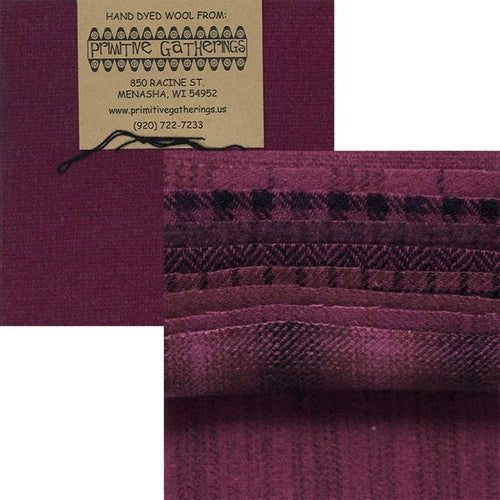 Moda Wool 5" Charm Squares-Red Grape