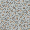 Moonflower Wideback 78900-1 - blue cotton fabric with flowers and bees scattered over