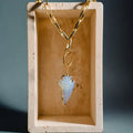 Moonstone Arrowhead Necklace