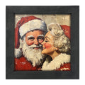 Mr. and Mrs. Claus looking Happy - Framed Art