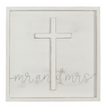 Mr. & Mrs. Cross Framed Wood Plaque
