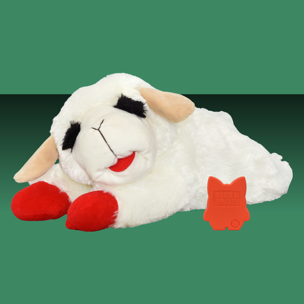 Multipet Lamb Chop Love with Heartbeat 16"