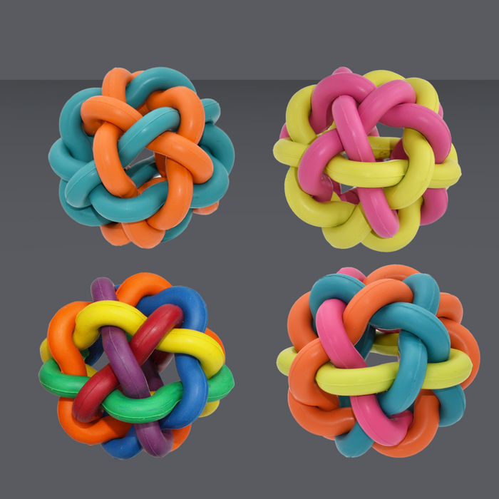 MultiPet Nobbly Wobbly Ball Assorted 4"