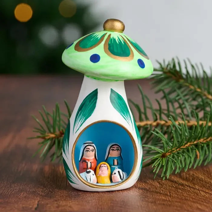 Mushroom Nativity
