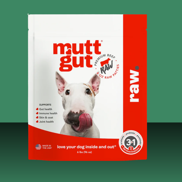 Mutt Gut Raw Beef Patties 18#
