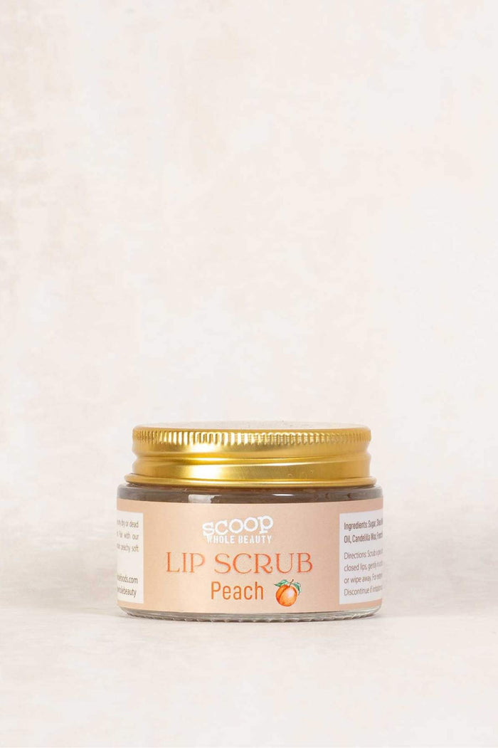 Natural Exfoliating Peach Lip Scrub Offer - Scoop Whole Beauty - lip exfoliant