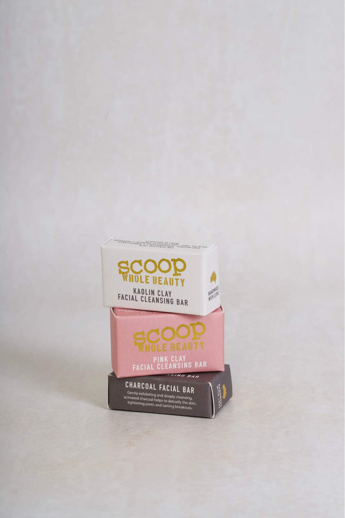 Natural Facial Cleansing Bars Set of Minis - Scoop Whole Beauty -