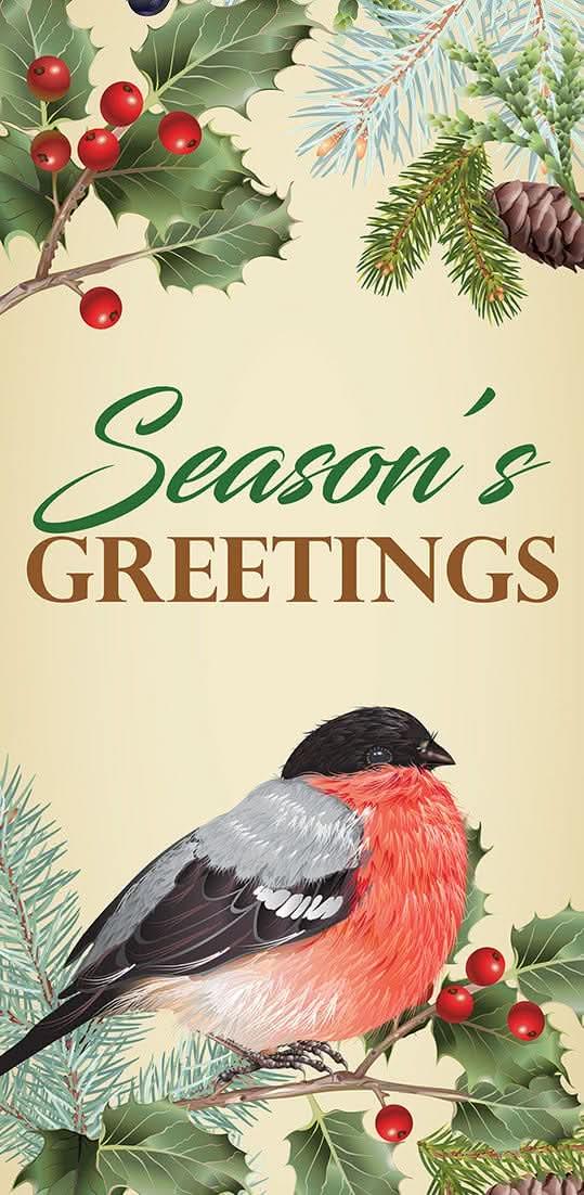Natural Holiday Single Vinyl Banner Dekra-Lite