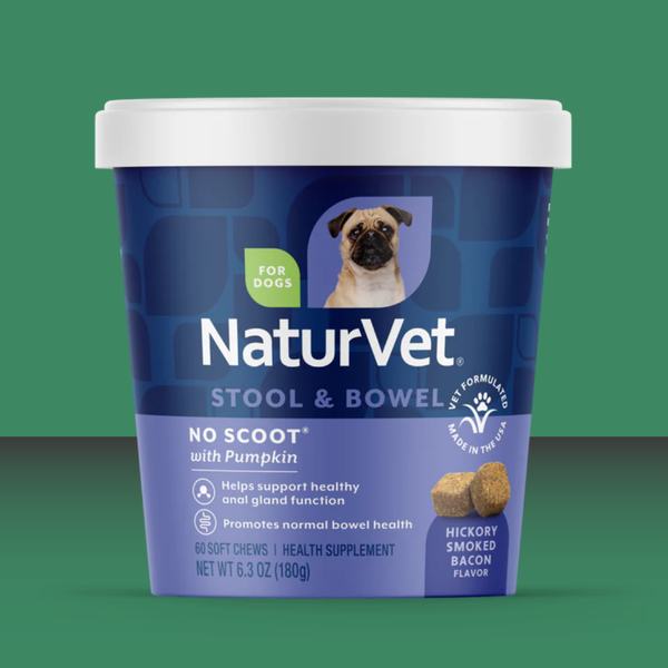 NaturVet No Scoot Soft Chew Cup 60 Pack