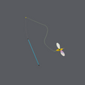 Necoichi Bouncing Bee Wand