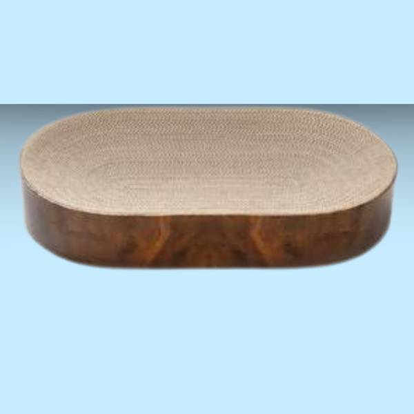 Necoichi Cozy Cat Scratcher Capsule Dark Cherry