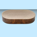 Necoichi Cozy Cat Scratcher Capsule Dark Cherry