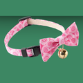 Necoichi Kiku Ribbon Bow Tie Cat Collar Pink