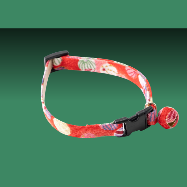 Necoichi Origami Balloon Bell Cat Collar Red