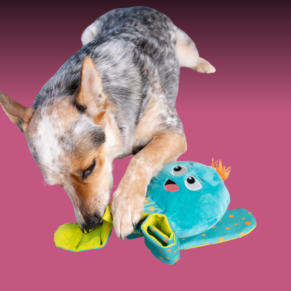 Nina Ottoson Silly Legz Interactive Plush Puzzle Octopus Blue