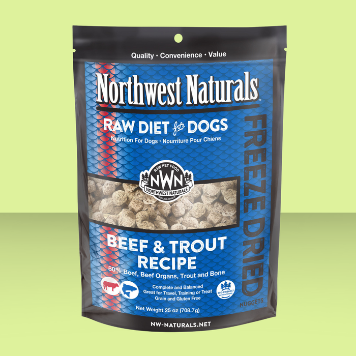 Northwest Naturals FD Beef & Trout Nuggets 25oz