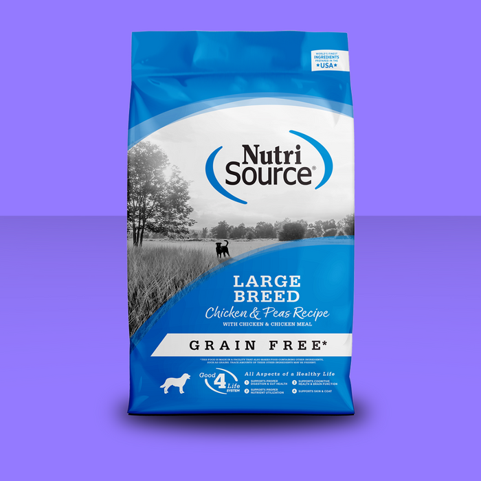 Nutrisource GF Chicken & Pea Large Breed 26#