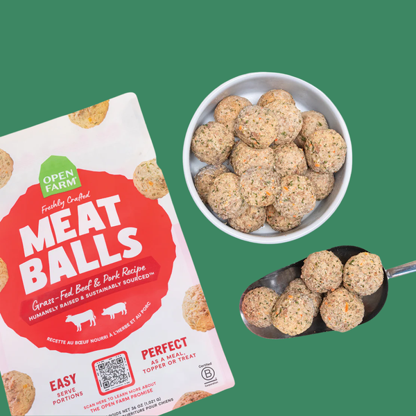Open Farm Gently Cooked Meatballs Beef & Pork 14oz