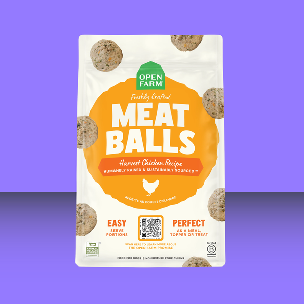 Open Farm Gently Cooked Meatballs Harvest Chicken 14oz
