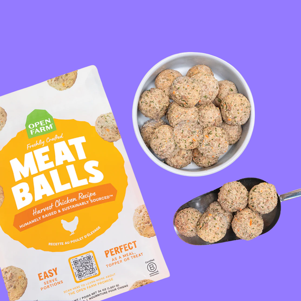 Open Farm Gently Cooked Meatballs Harvest Chicken 14oz