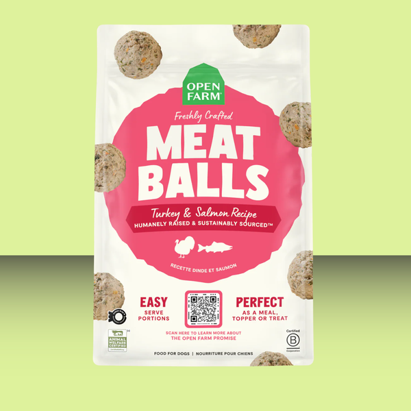 Open Farm Gently Cooked Meatballs Turkey & Salmon 14oz
