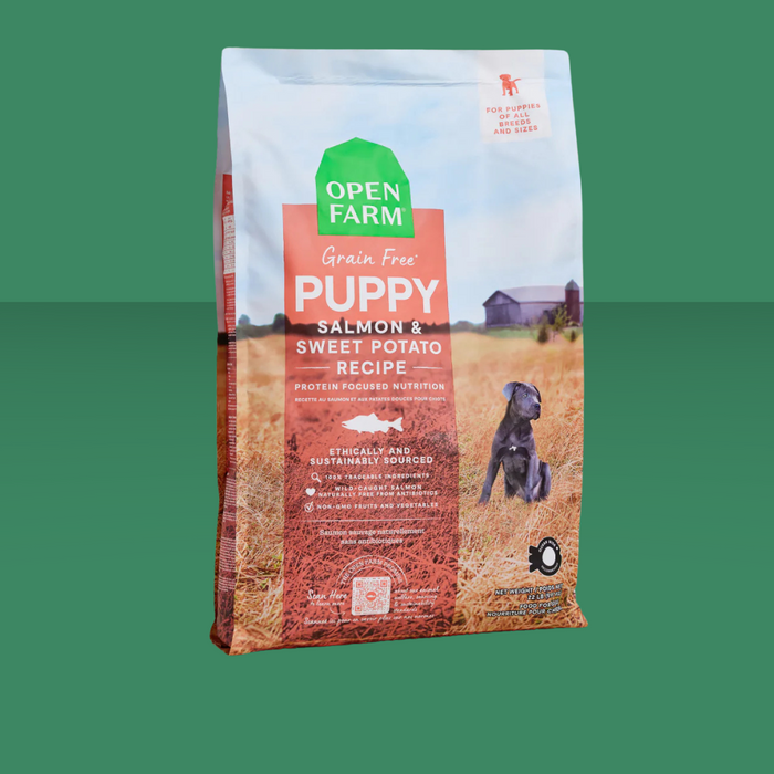 Open Farm GF Puppy Salmon & Sweet Potato 4# S