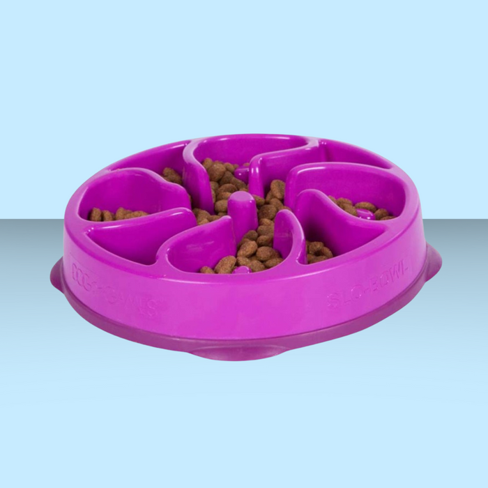 Outward Hound Fun Feeder Slo-Bowl Purple S
