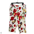 Pants Cropped By Cme In Floral Print, Size: 14