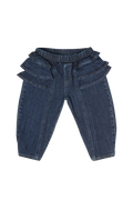 pants denim ruffle - blue