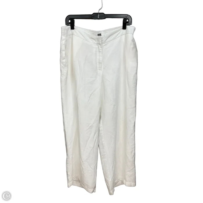 Pants Linen By Chicos In White, Size: 14