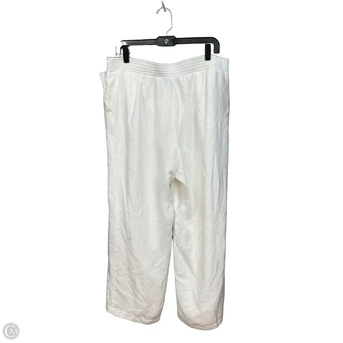 Pants Linen By Chicos In White, Size: 14