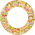 Paper Plate (Large) - Marbled Raspberry/Chartreuse