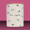 Pearhead Ceramic Treat Jar with Wooden Lid Bone Appétit