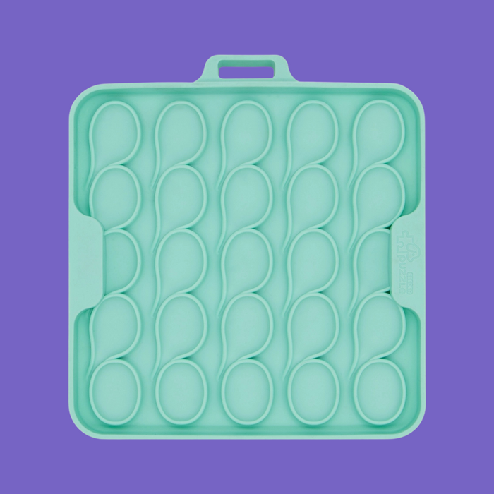 Pet Future Interlocking Lick Mat Blue Gentle Grooves