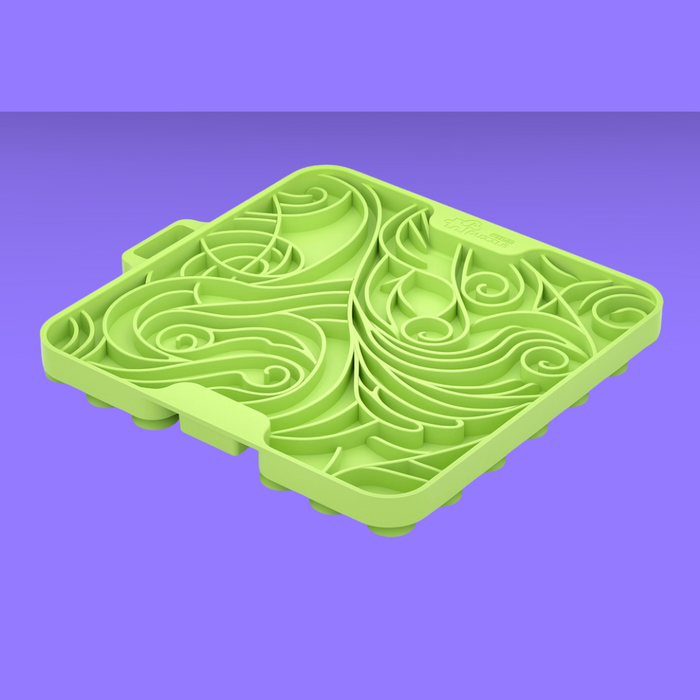 Pet Future Interlocking Lick Mat Green Maze Master