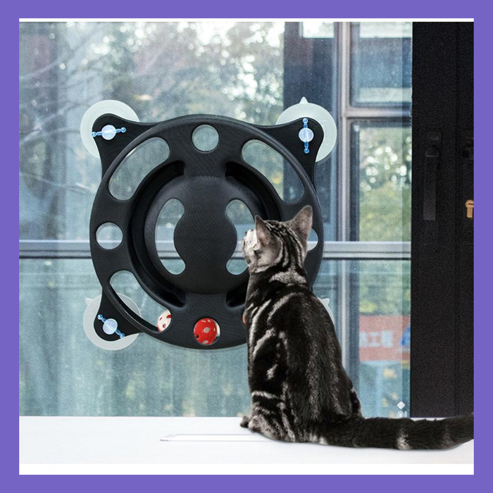 Pet Life "Sticky-Swipe" Interactive Suction Cup Cat Toy