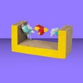 Pet Park Blvd Cat Scratcher w/ Birds