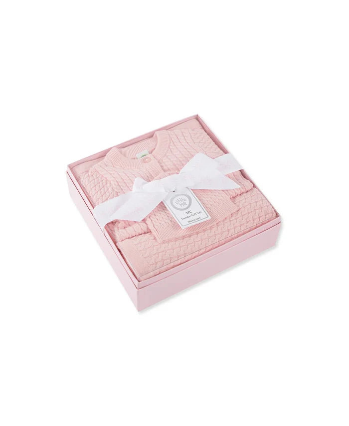 Pink Cable Sweater Gift Box