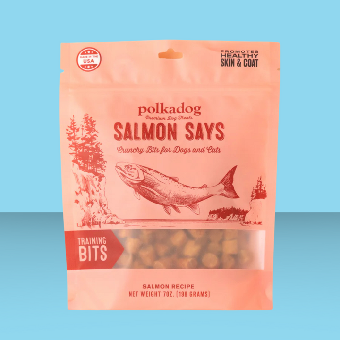 Polkadog Salmon Says Training Bits 8oz