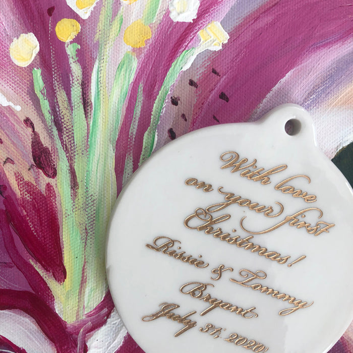 Porcelain Gilded Ornament