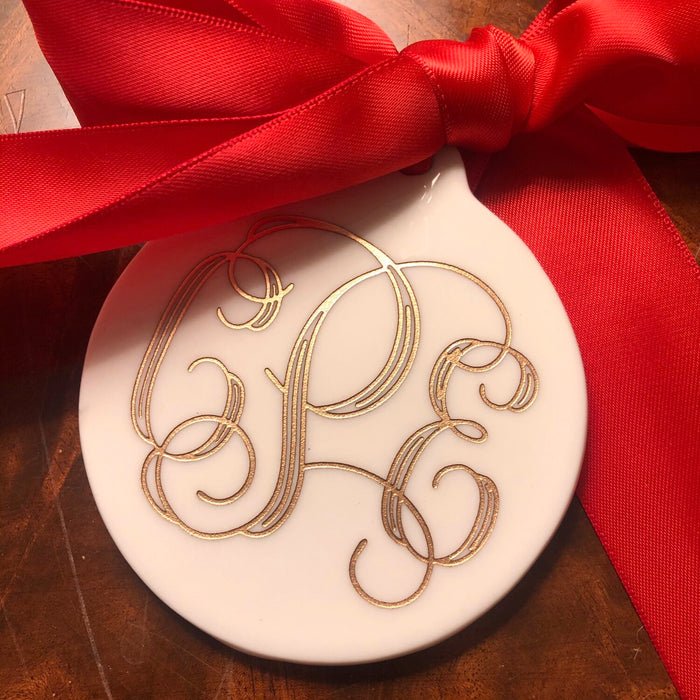 Porcelain Gilded Ornament