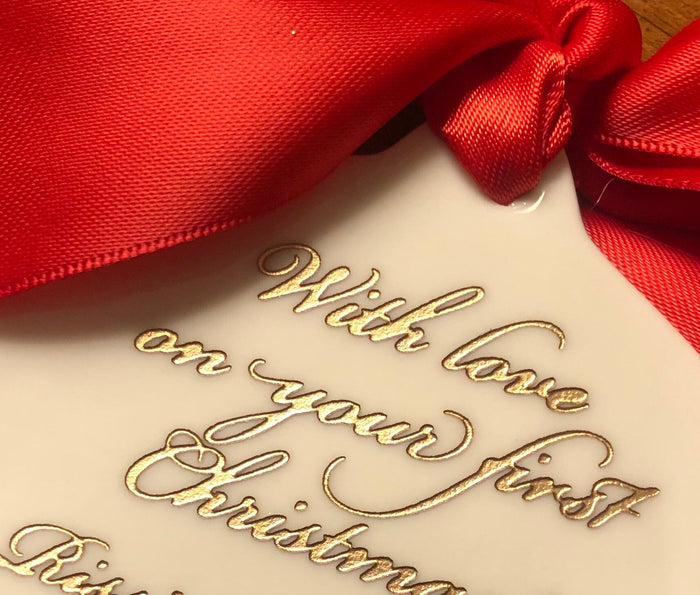 Porcelain Gilded Ornament