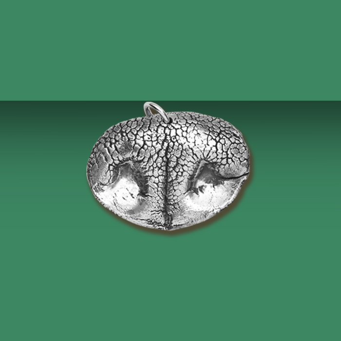 Precious Metal Prints Custom Pet Nose Print Pendant/Key Ring Silver