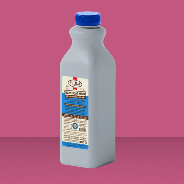 Primal Raw Goat Milk Blueberry Pom Burst Quart