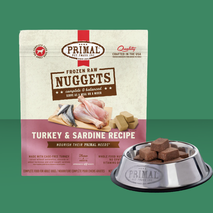 Primal Turkey & Sardine Nuggets 3# N