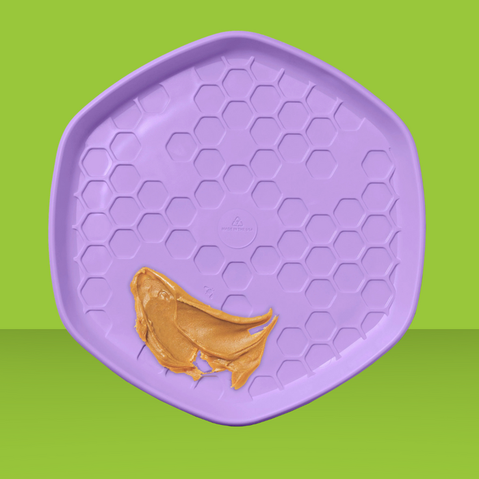 Project Hive Calming Lavender Disc & Lick Mat Purple