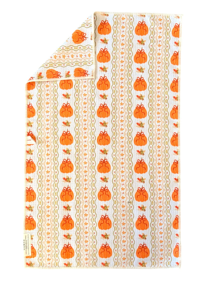 Pumpkin Picnic: Double-Sided Hand Towel